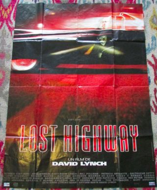 Vtg Lost Highway Large French Movie Poster 1997 David Lynch Patricia Arquette
