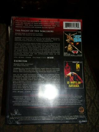 NIGHT OF THE SORCERERS/EXORCISM - DVD - DOUBLE FEATURE - & 2