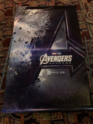 Disney Vinyl Poster 5 X 8 Marvel Avengers Endgame Penguins Double Sided