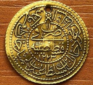 Authentic Ottoman Gold Coin Cedid Rumi Altin 1223/11 Ah Mahmud Ii 1808 - 1839 Ad.