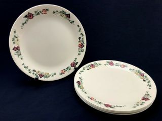 Set Of 6 Corelle Garden Home Birdhouses Ivy 10 - 1/4 " Dinner Plates Discontinued