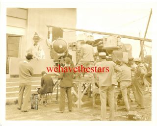 Vintage Director Harry Beaumont Lawrence Gray 30 Mgm Behind Scene Backlot Candid