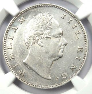 1835 - C India William Iv Rupee 1r - Certified Ngc Uncirculated Details (ms Unc)