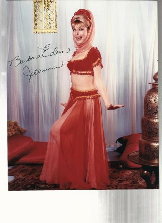 Vintage Barbara Eden " I Dream Of Jeannie Personally Signed Publicity Photograph