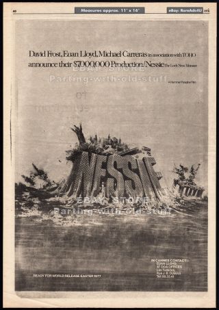 Nessie_the Loch Ness Monster_original 1976 Trade Ad Promo_poster_hammer Horror