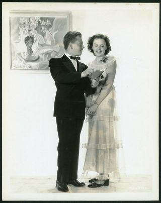 Judy Garland,  Mickey Rooney Vintage 1930s Mgm Photo
