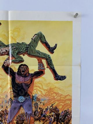 BATTLE PLANET OF APES Movie Poster (VeryGood -) One Sheet 1973 Sci - Fi 5697 3