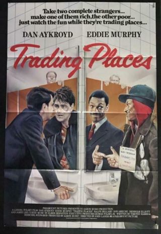 Eddie Murphy Dan Aykroyd Don Ameche R.  Bellamy Trading Places Movie Poster 2473