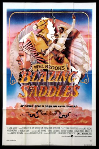 Blazing Saddles Cleavon Little Mel Brooks 1 - Sheet 1974