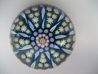 Perthshire Glass Pp2 Millefiori Paperweight C/w P Cane And Label
