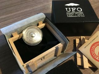 Silver 3D coin UFO Roswell 2017 - Number 507 2