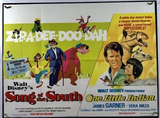 Song Of South Movie Poster (fine, ) British Quad 30x40 1973 Rerelease Disney 008f