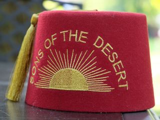Laurel and Hardy Sons of the Desert fez hat like worn in the feature film 2