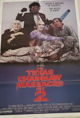 Texas Chainsaw Massacre Part 2 1986 Poster