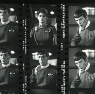 Star Trek Ii:the Wrath Of Khan Behind - The - Scenes Contact Sheet (paramount 1982)