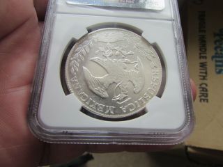 1862 GO YE MEXICO 8 REALES - NGC MS62 - SCARCE as non overdate/assayer 3