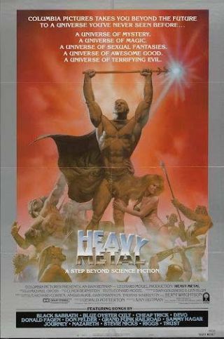 Heavy Metal - B Style Poster - Plus Two 11 " X 14 " Photo Prints - 1981
