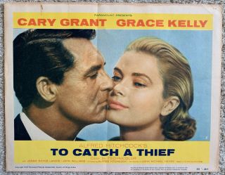 To Catch A Thief 1955 Best Lobby Card Hitchcock Cary Grant Grace Kelly