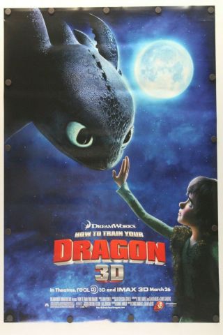 How To Train Your Dragon 2010 Double Sided Movie Poster 27 " X 40 "