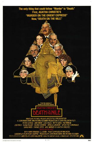 Death On The Nile Movie Poster 1 Sheet Rolled Final 27x41 Peter Ustinov