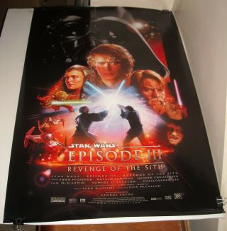 Rolled Star Wars Episode Iii Revenge Of The Sith Double Sided Movie Poster