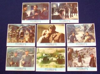 The Guns Of Navarone Lobby Card Set Of 8 1977 Gregory Peck