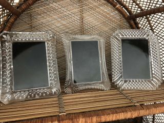Waterford Crystal Frames 4x6 Set Of 3