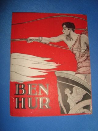 Old Vintage Paper Movie Herald Of Movie " Ben Hur " From Usa 1933