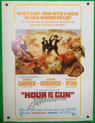 1967 Hour Of The Gun 30 X 40 Movie Poster James Garner As Wyatt Earp
