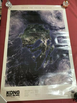 2017 King Kong Skull Island 27x41 " 1 - Sh Movie Poster Fvf 7.  0