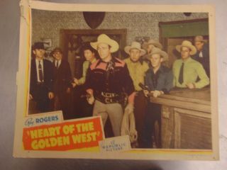 Roy Rogers Heart Of The Golden West 1942 Lobby Card N1363