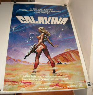 Rolled 1980 Galaxina 1 Sheet Movie Poster Dorothy Stratten Playboy Playmate