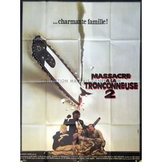 The Texas Chainsaw Massacre 2 Movie Poster 47x63 In.  - 1986 - Tobe Hooper,  Den