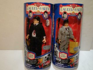 Laurel & Hardy Dolls Stan & Oliver Figures 2 Set Target 1997 D Series