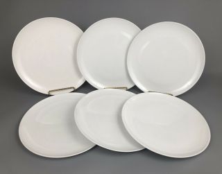 Set Of 6 Centura By Corning 10 Inch White Dinner Plates Dinnerware 1