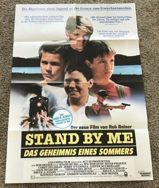 1986 Stand By Me German A1 Movie Poster,  Folded,  23x33