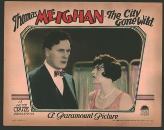 The City Gone Wild Lobby Card (verygood, ) ‘27 Silent Comedy Movie Poster Art 425