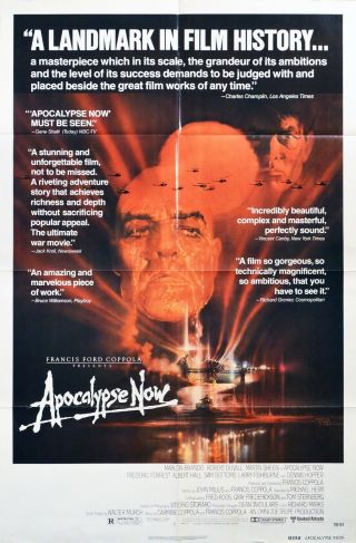Apocalypse Now Reviews 1979 1 - Sheet Movie Poster