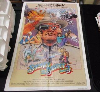 One Sheet Movie Poster Smokey And The Bandit Part 3 1983 Jackie Gleason