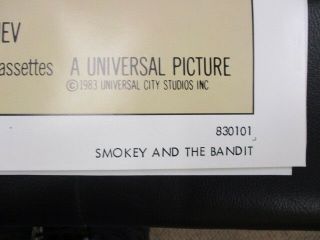 One Sheet Movie Poster Smokey And The Bandit Part 3 1983 Jackie Gleason 2