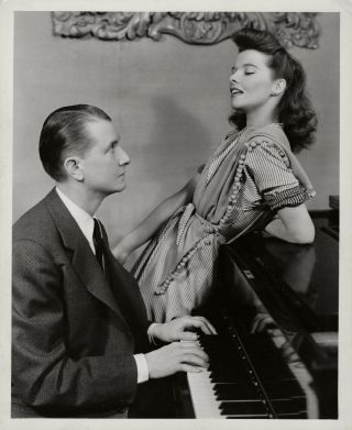 Katharine Hepburn,  Elliott Nugent Orig 1942 Broadway Photo Without Love Dw