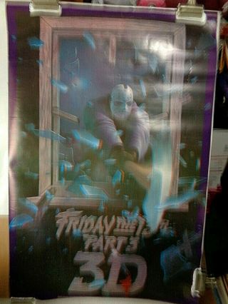 Friday the 13th Part 3 3D poster with glasses 2