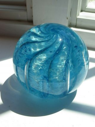Gibson Glass Controlled Bubble Paperweight
