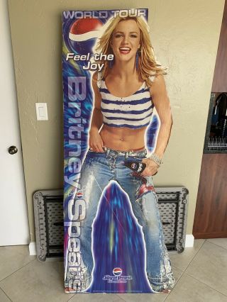 Britney Spears Pepsi Cardboard Cutout Standee Graphic 6 Ft