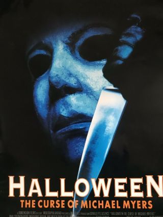 Halloween The Curse Of Michael Myers 1995 Orig 27x40 2/s Movie Poster.
