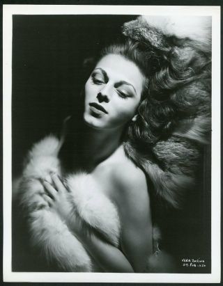 Vera Zorina In Alluring Risque Portrait Vintage 1940s Photo