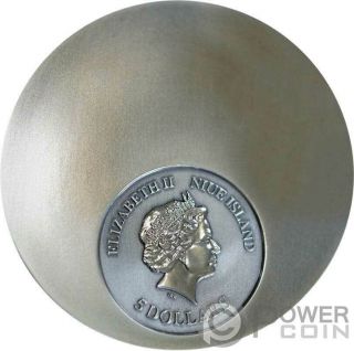 ANCIENT BRONZE Mirror Art 2 Oz Silver Coin 5$ Niue 2020 2