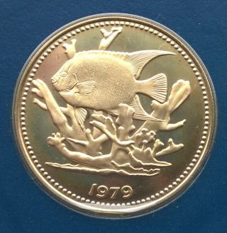 Belize 1979 Queen Angelfish 100 Dollars Gold Coin,  Proof