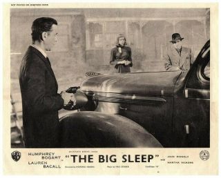 The Big Sleep British Lobby Card Humphrey Bogart Lauren Bacall Classic
