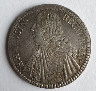 Ragusa Dubrovnik 1 Silver Thaler,  Taler Coin 1766 Vf